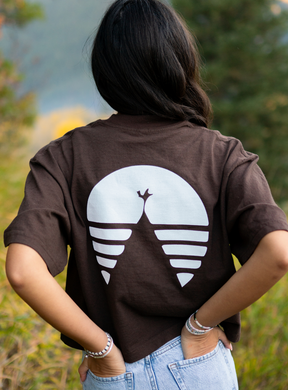 Find Home Brown Crop Tee