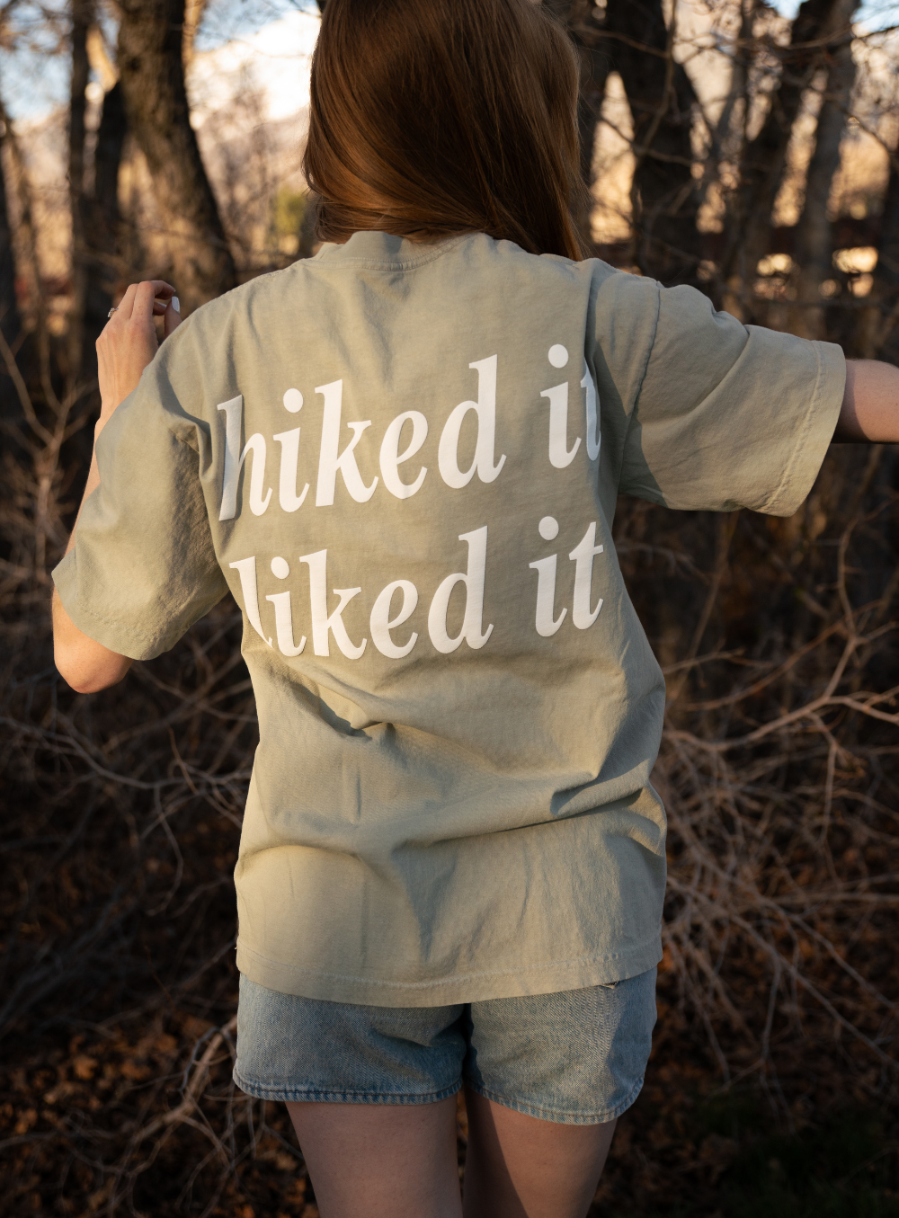 Sage Hiked It Liked it Tee