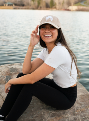 Khaki Logo Dad Cap